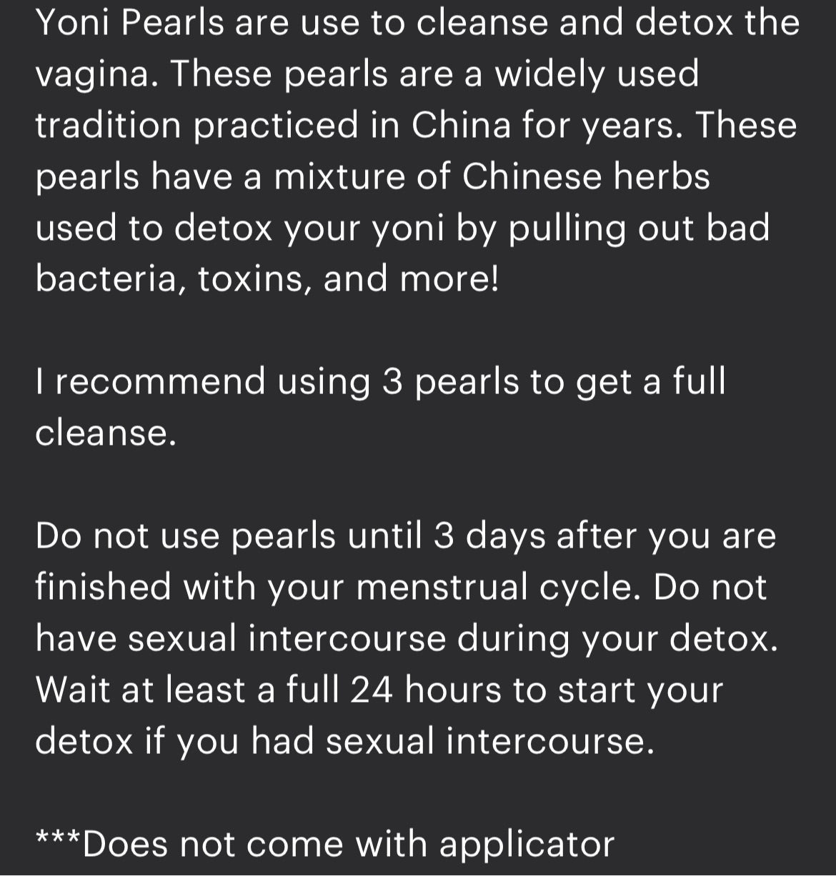 Kookie Detox Pearls